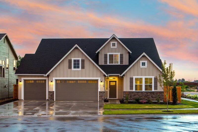 Exterior of a freshly painted Arizona home