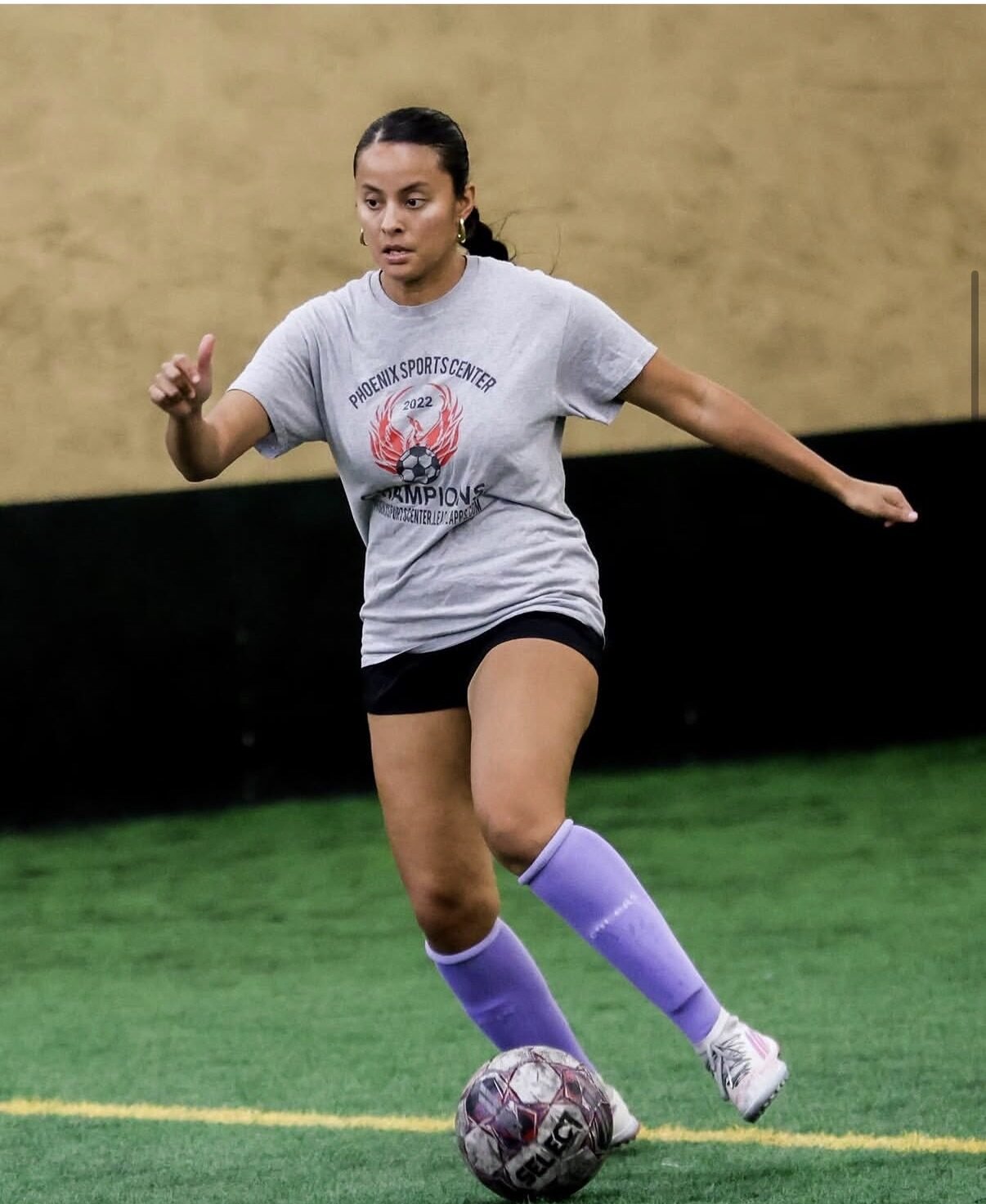PSC player in Phoenix Sports Complex champions shirt